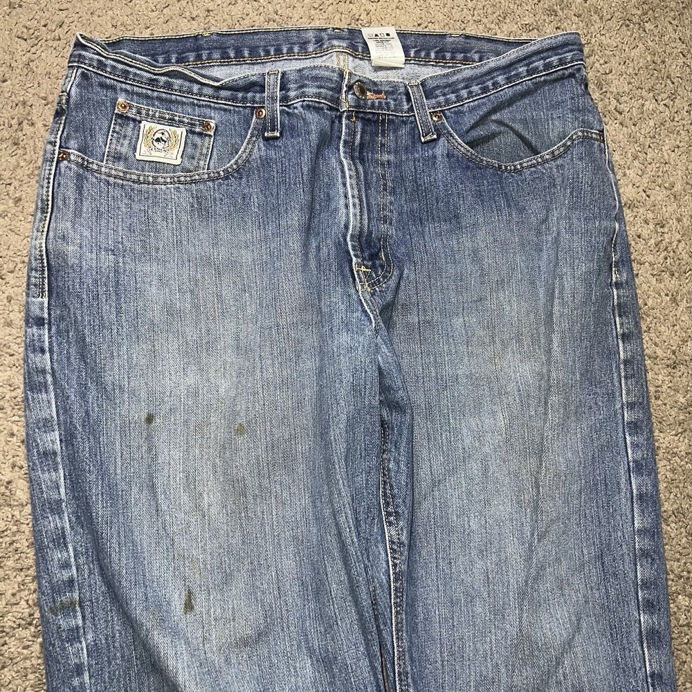 Cinch Men's White Label Relaxed Fit Medium Stone Wash Jeans 38x32